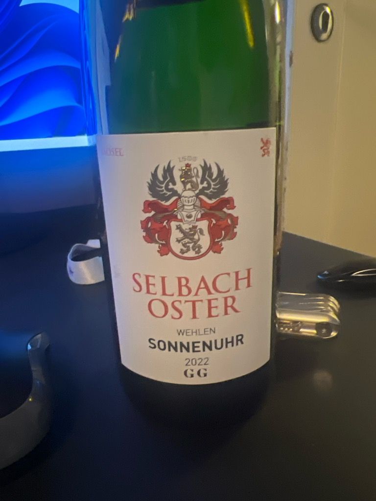 2023 Selbach Oster Wehlener Sonnenuhr Riesling Großes Gewächs Germany