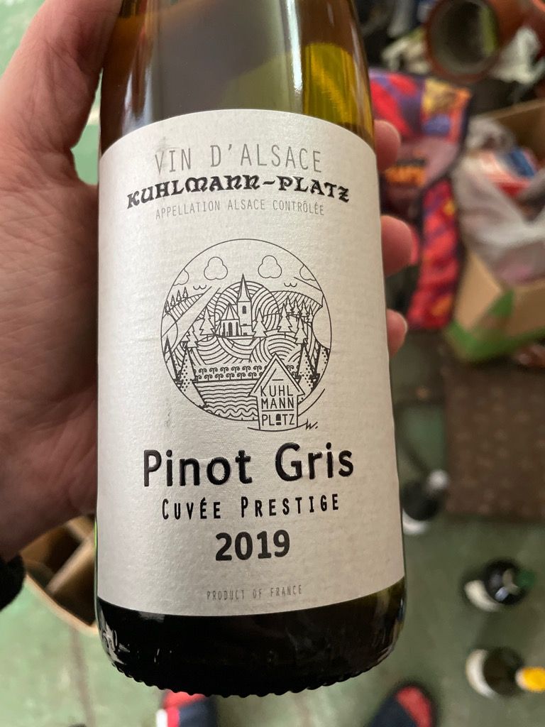 2019 Kuhlmann Platz Pinot Gris Cuvée Prestige France Alsace