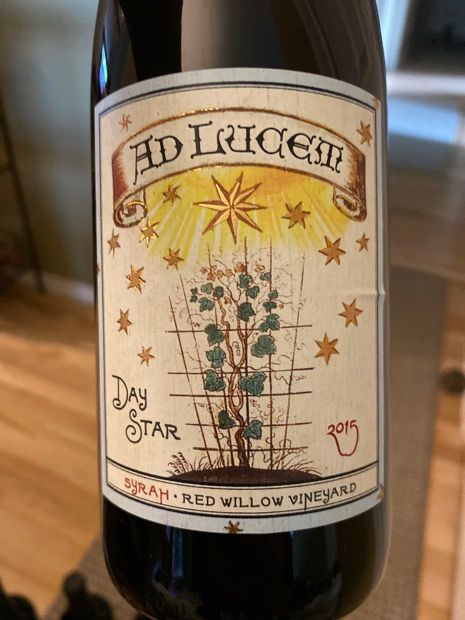 2020 Lady Hill Syrah Ad Lucem Daystar Red Willow Vineyard USA