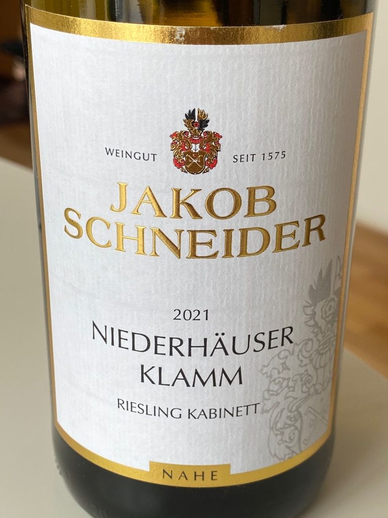 2021 Weingut Jakob Schneider Niederhäuser Klamm Riesling Kabinett