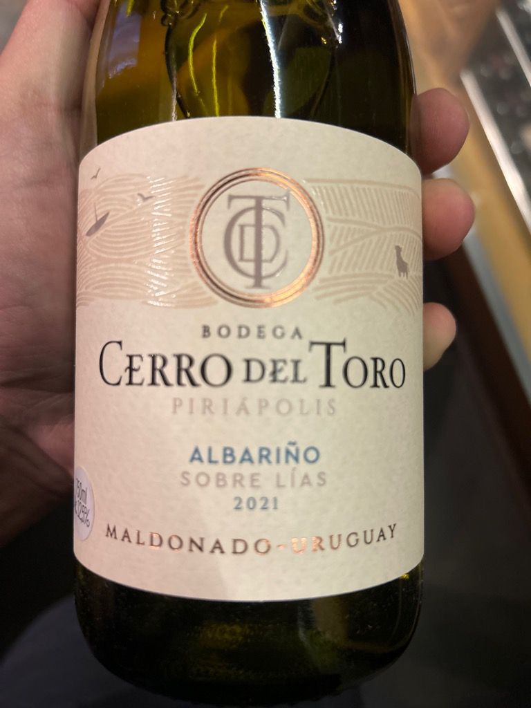 2021 Bodega Cerro del Toro Albariño Sobre Lías Piriápolis Uruguay