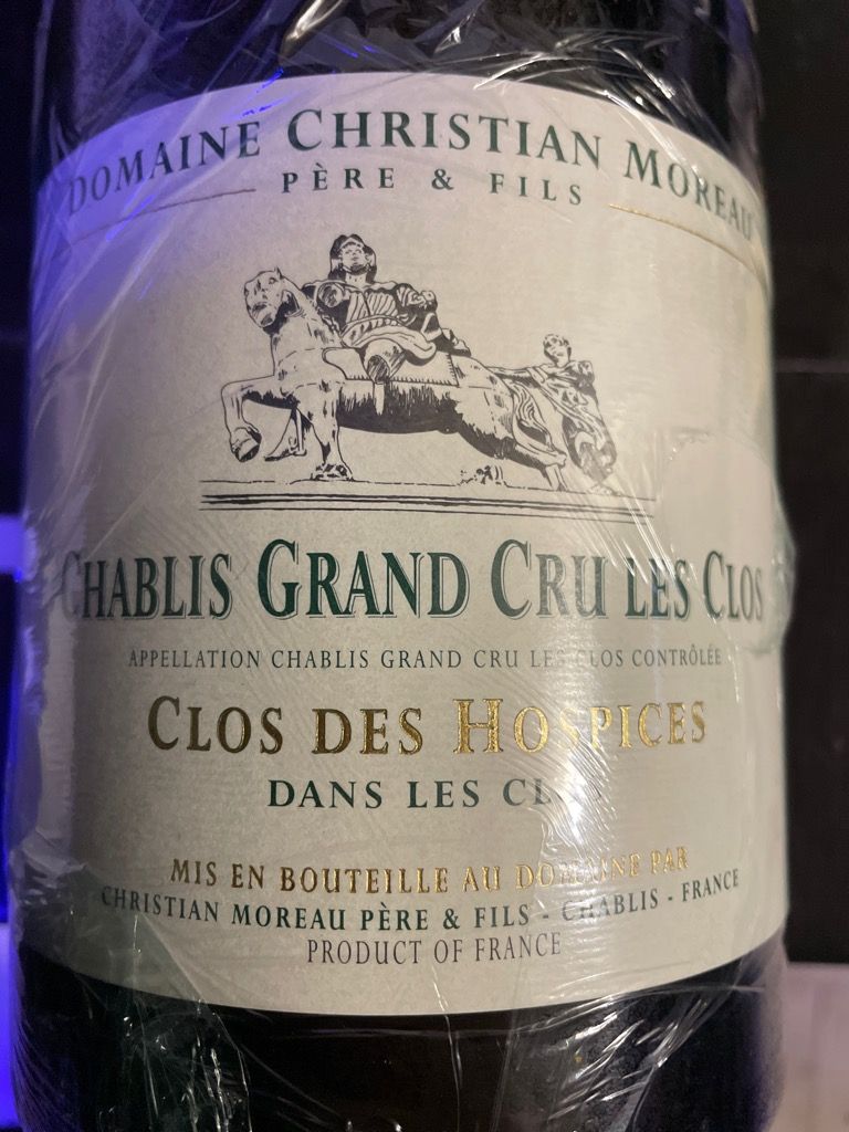 2020 Domaine Christian Moreau Père et Fils Chablis Grand Cru Les Clos