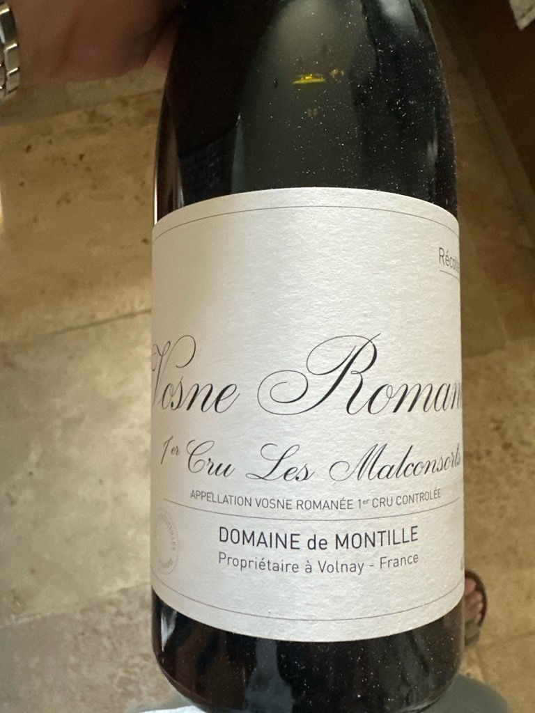 2008 Domaine de Montille Vosne Romanée 1er Cru Aux Malconsorts France