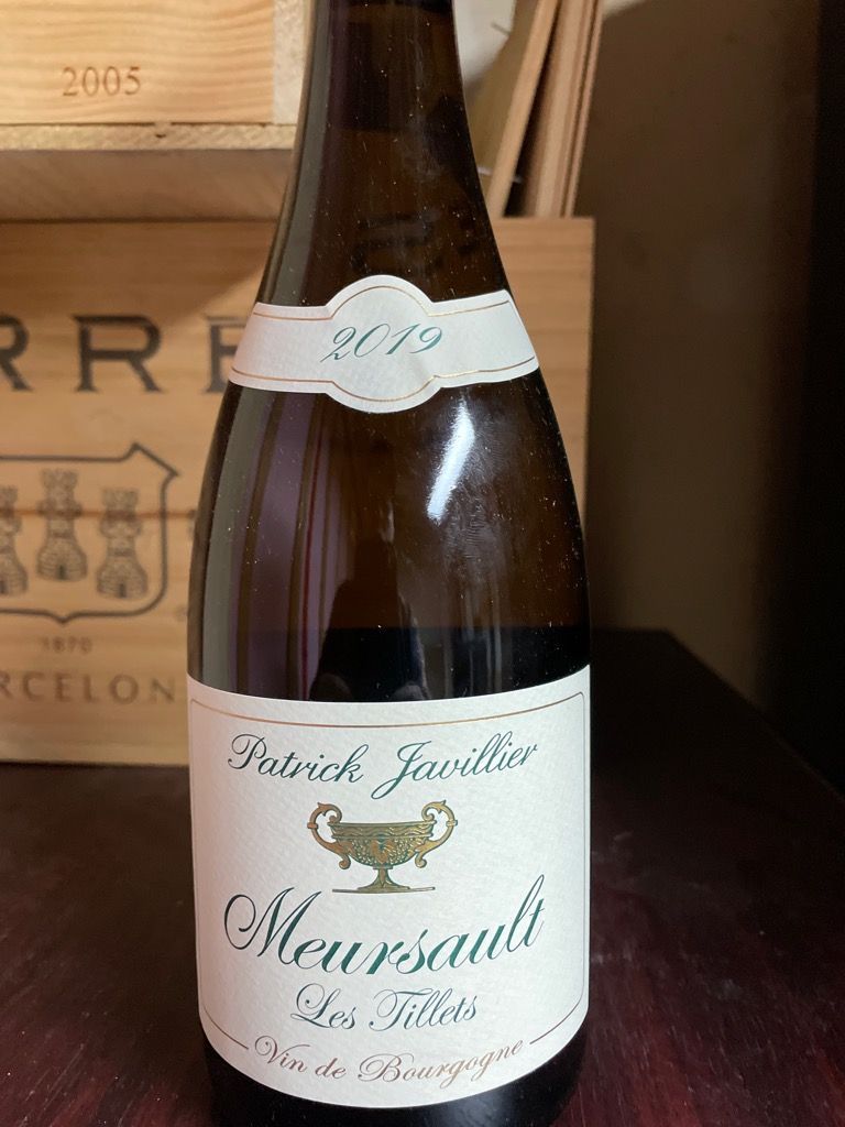 2019 Domaine Patrick Javillier Meursault Les Tillets France Burgundy