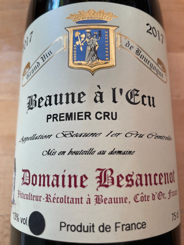 Domaine Besancenot Beaune Er Cru France Burgundy C Te De