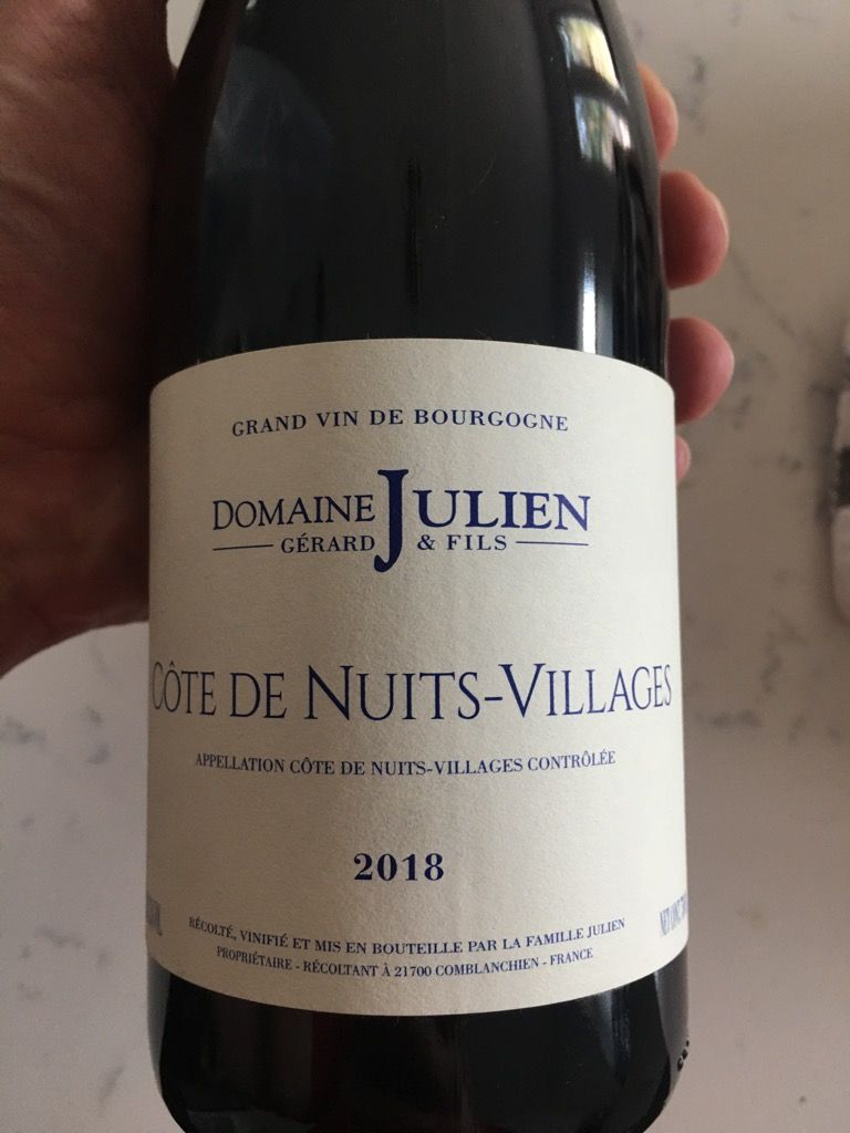 Domaine G Rard Julien Et Fils C Te De Nuits Villages France