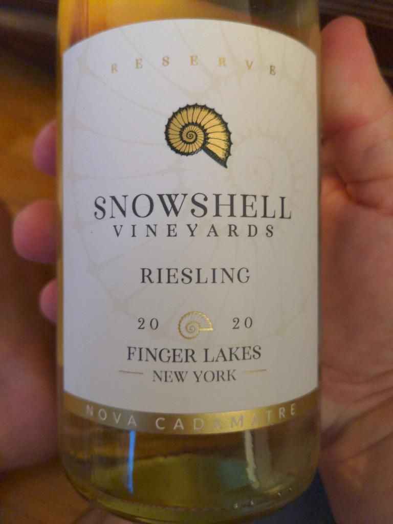 Snowshell Vineyards Riesling Usa New York Finger Lakes