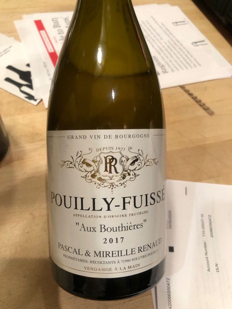 Pascal Mireille Renaud Pouilly Fuiss Aux Bouthi Res France