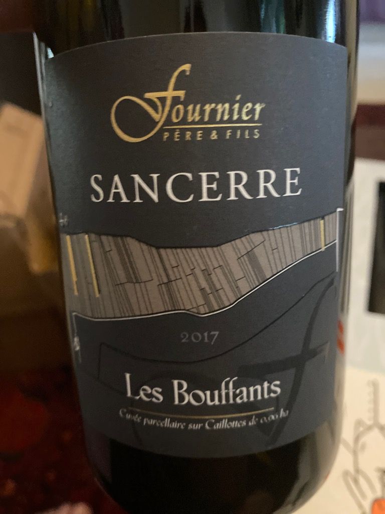 2017 Fournier Père Fils Sancerre Les Bouffants France Loire Valley