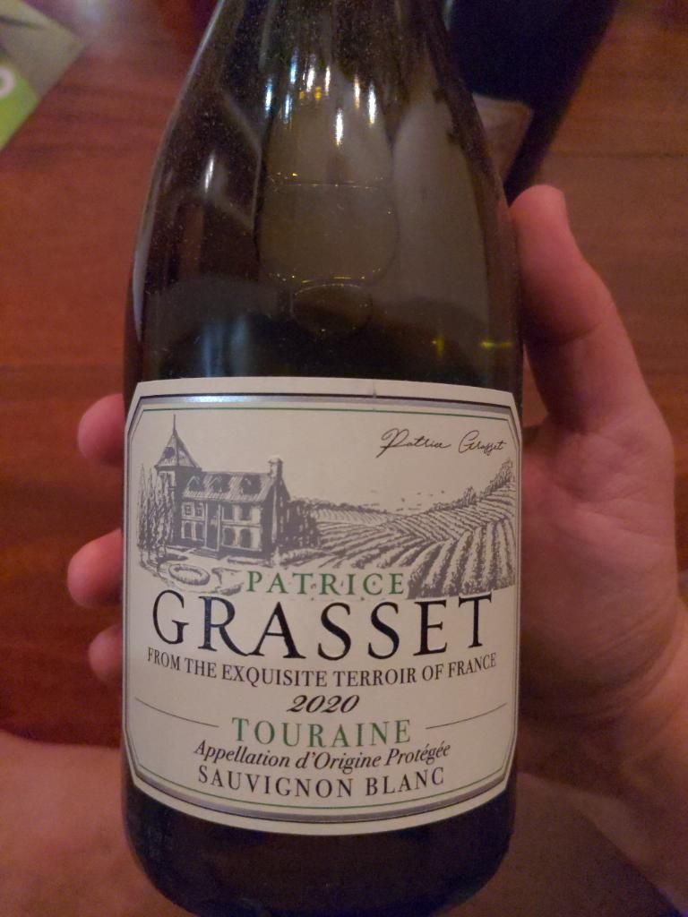 2020 Patrice Grasset Sauvignon Blanc Touraine France Loire Valley