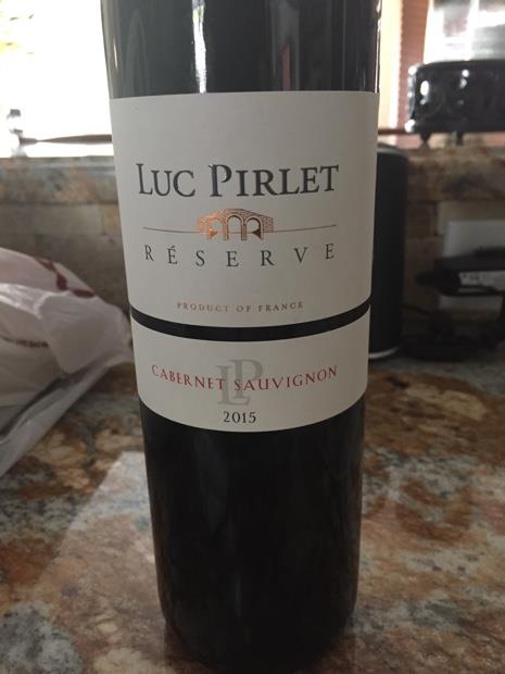 2015 Luc Pirlet Cabernet Sauvignon Vin De Pays D Oc Les Barriques