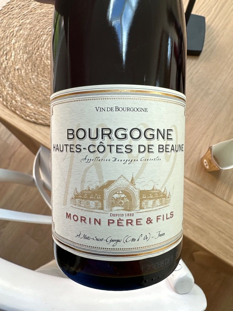 2022 Morin Pere Fils Bourgogne Hautes Côtes de Beaune Rouge France