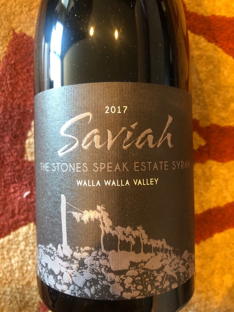 Saviah Cellars The Stones Speak Estate Syrah Usa Washington