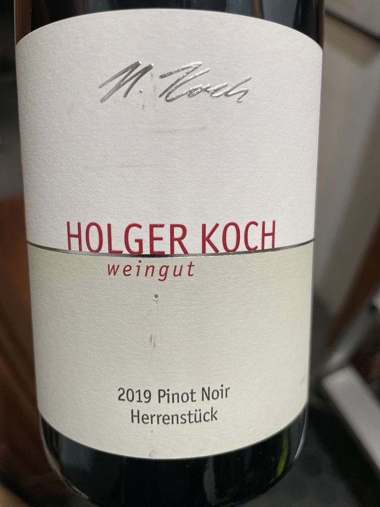 Holger Koch Bickensohler Herrenstuck Pinot Noir Germany Baden