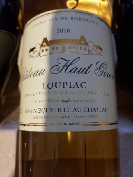 Ch Teau Haut Giron France Bordeaux Entre Deux Mers Loupiac