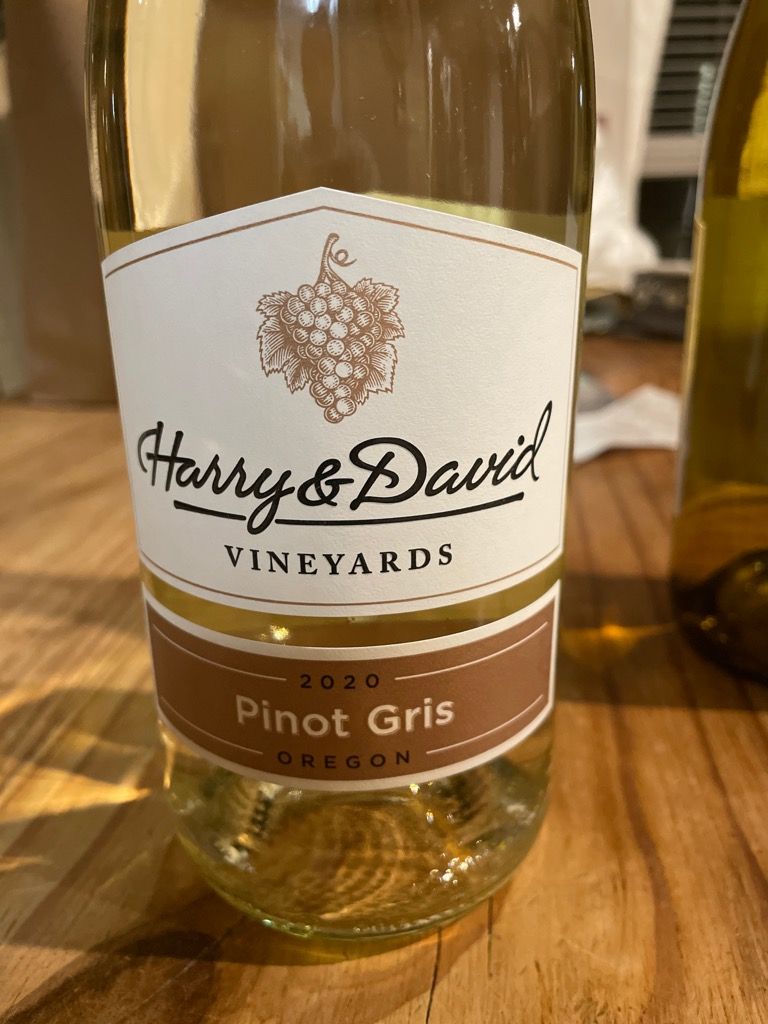 Harry David Vineyards Pinot Gris Usa Oregon Southern Oregon