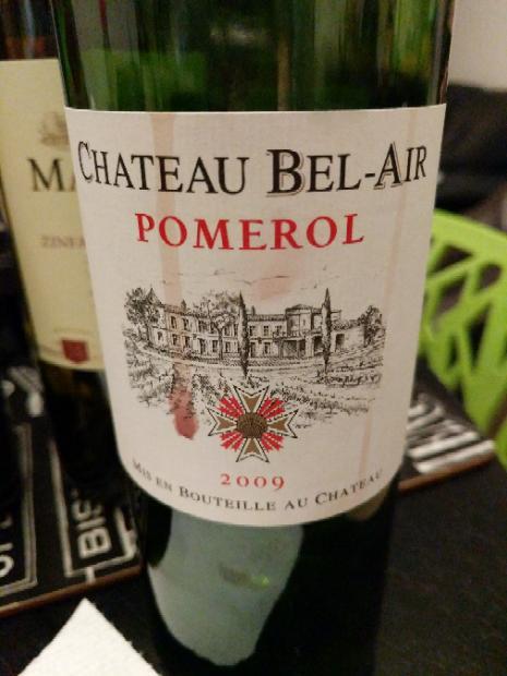 2009 Château Bel Air Pomerol France Bordeaux Libournais Pomerol