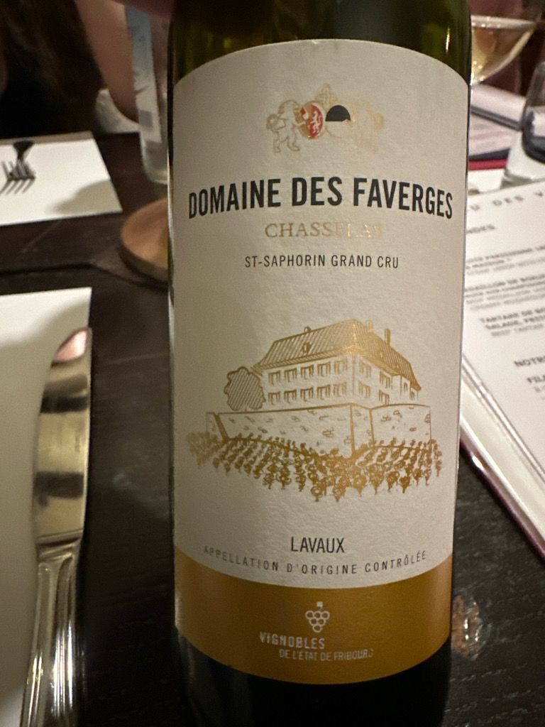 2023 Domaine Des Faverges Chasselas St Saphorin Grand Cru Switzerland