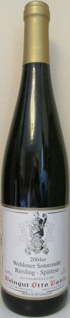 Otto Pauly Wehlener Sonnenuhr Riesling Sp Tlese Germany Mosel