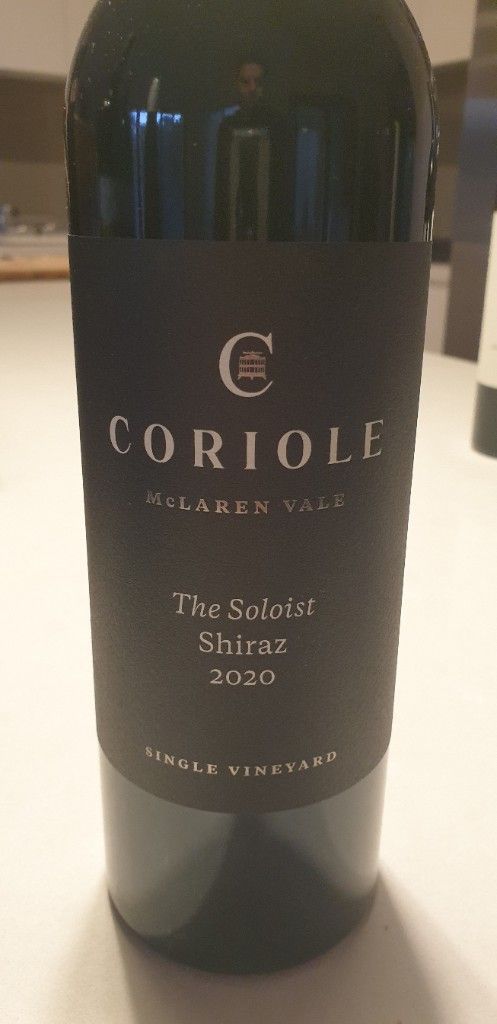 2020 Coriole Shiraz The Soloist Australia South Australia Fleurieu