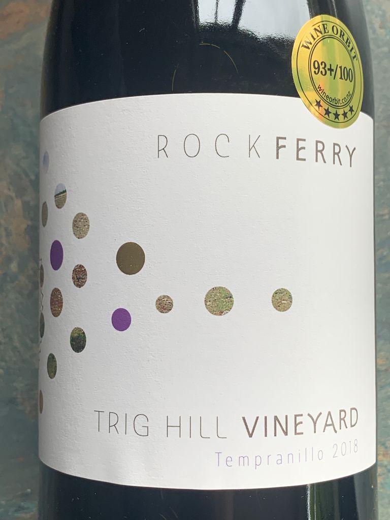 2018 Rock Ferry Tempranillo Trig Hill Vineyard New Zealand South