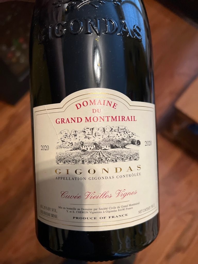 Domaine Du Grand Montmirail Gigondas Cuv E Vieilles Vignes France