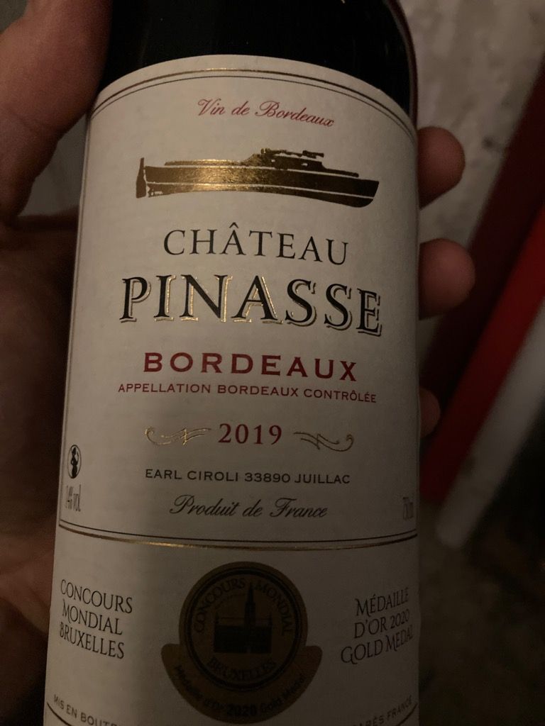 2019 Château Pinasse France Bordeaux CellarTracker