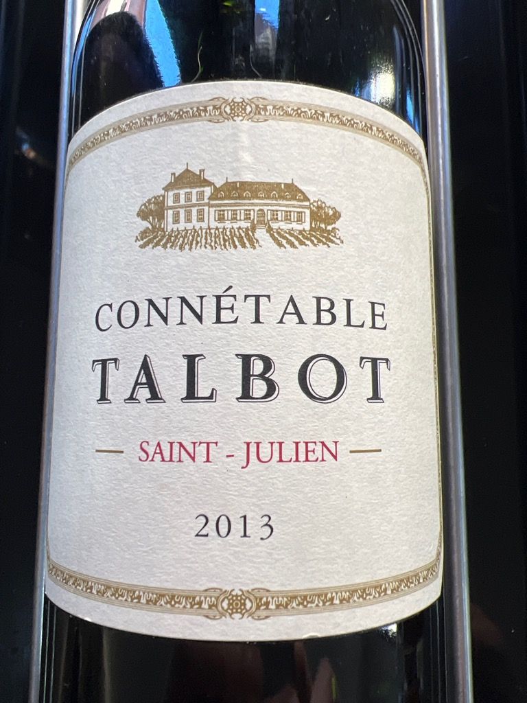 2013 Château Talbot Connétable de Talbot France Bordeaux Médoc St