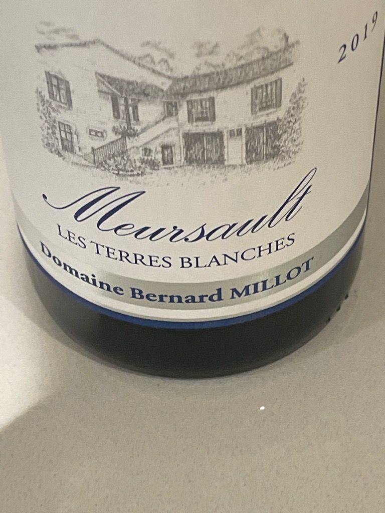 Domaine Bernard Millot Meursault Les Terres Blanches France