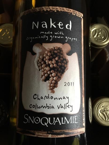 Snoqualmie Vineyards Chardonnay Naked Usa Washington Columbia