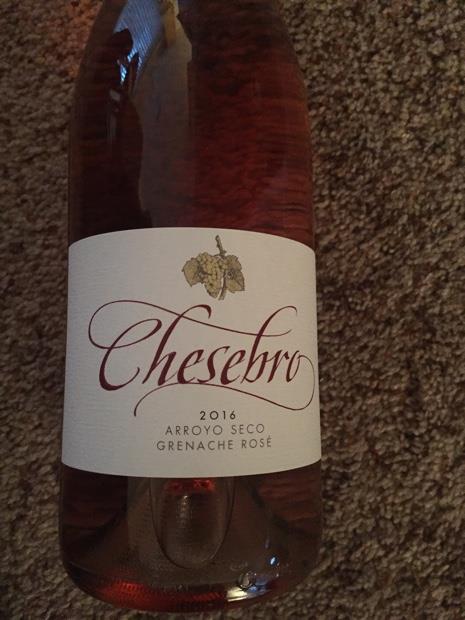 Chesebro Grenache Ros Usa California Central Coast Arroyo