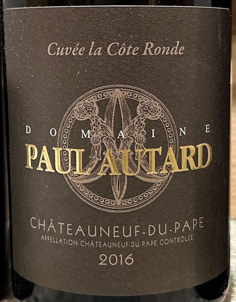 Domaine Paul Autard Ch Teauneuf Du Pape Cuv E La Cote Ronde