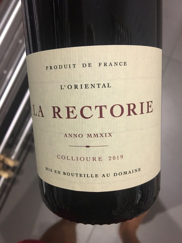 Community Tasting Notes 2019 Domaine De La Rectorie Collioure L