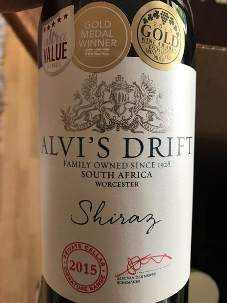 Alvi S Drift Shiraz South Africa Breede River Valley Worcester