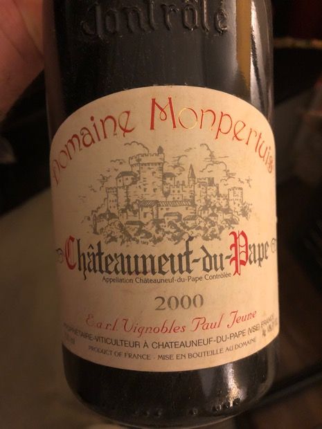 2000 Domaine Monpertuis Paul Jeune Châteauneuf du Pape France Rhône