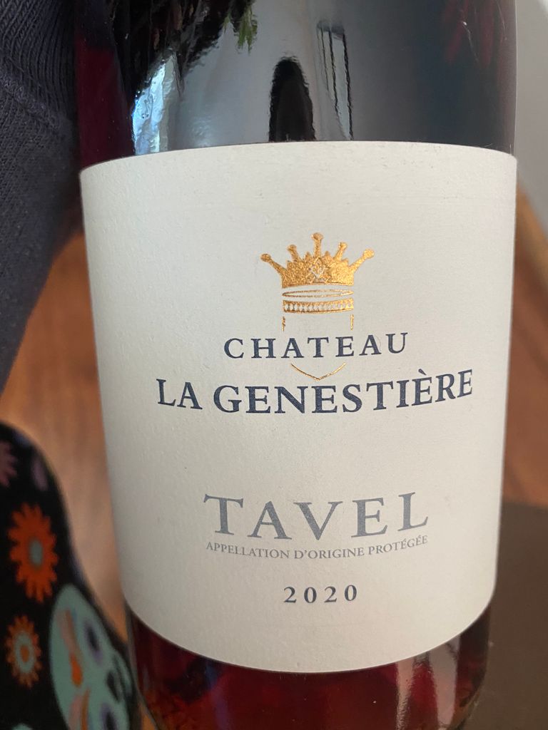 2020 Château La Genestière Tavel France Rhône Southern Rhône Tavel