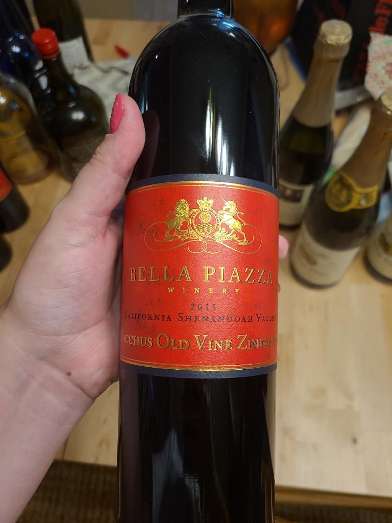 Bella Piazza Zinfandel Bacchus Old Vine Usa California Sierra