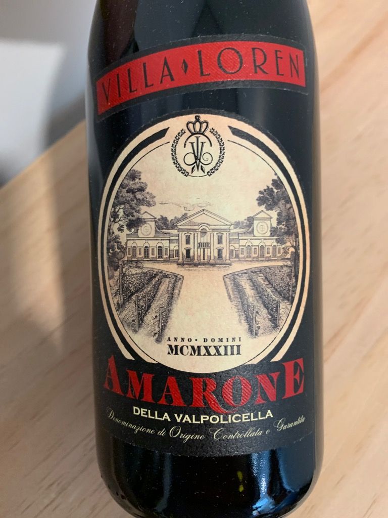 2016 Villa Loren Amarone Della Valpolicella Italy Veneto