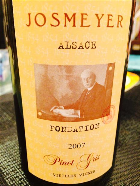 Josmeyer Pinot Gris Fondation Vieilles Vignes France Alsace