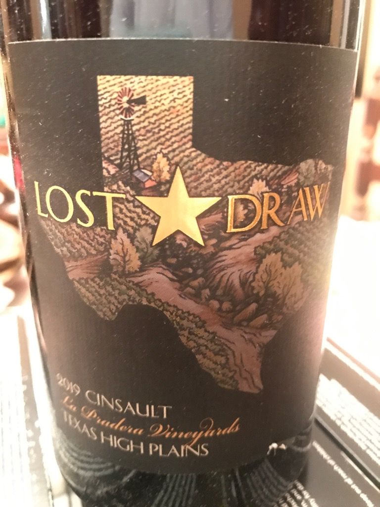 2019 Lost Draw Cellars Cinsault La Pradera Vineyards USA Texas Texas