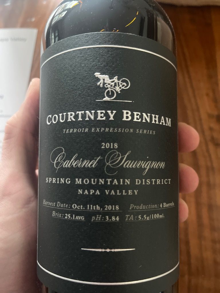 Courtney Benham Cabernet Sauvignon Howell Mountain Usa