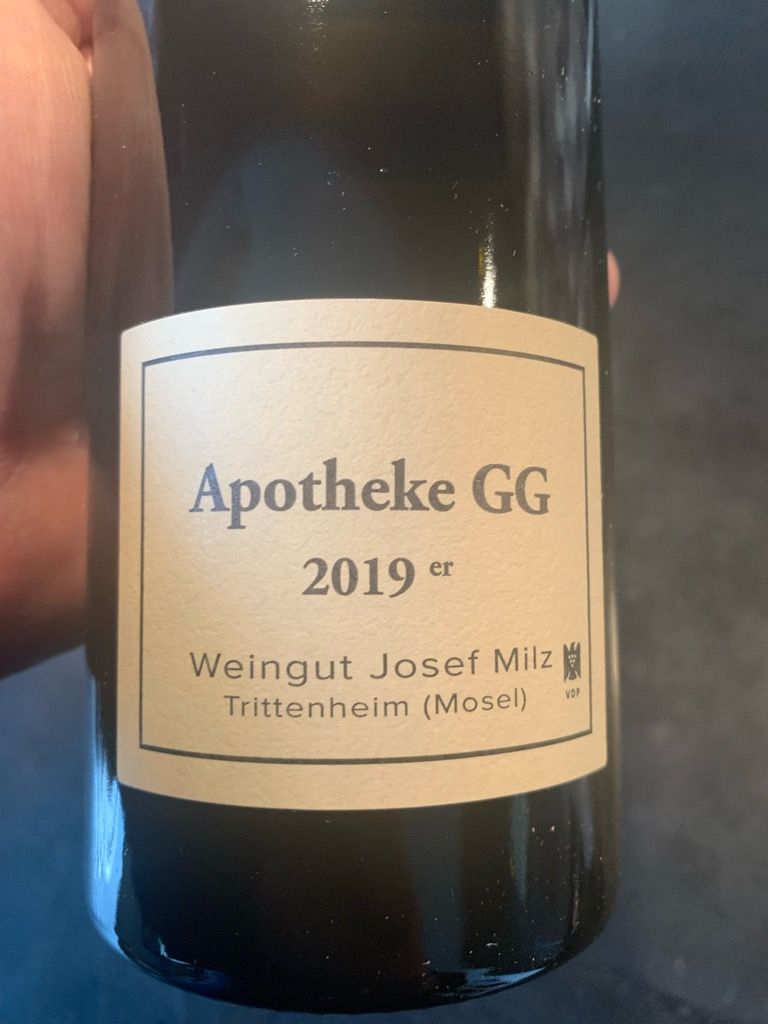 Weingut Josef Milz Trittenheimer Apotheke Riesling Gg Germany