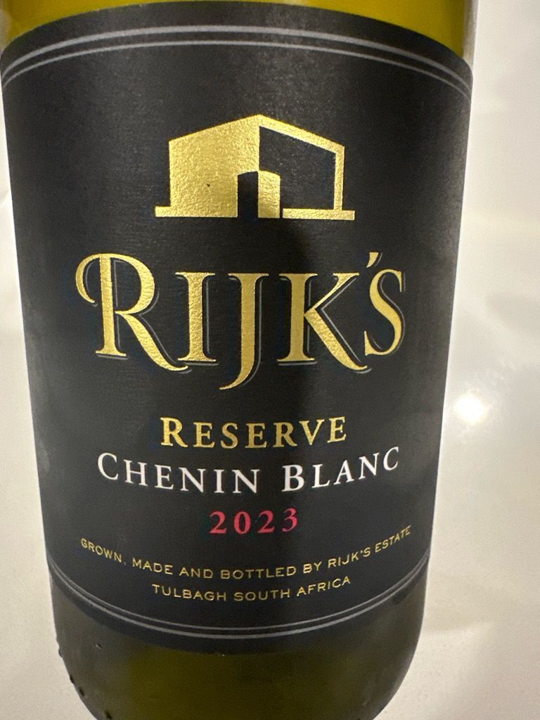 Rijk S Chenin Blanc Auction Reserve South Africa Coastal Region