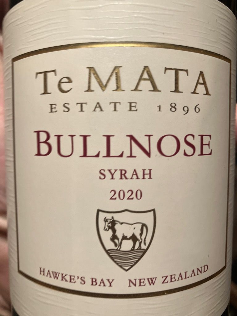 Te Mata Estate Syrah Bullnose New Zealand North Island Hawke S