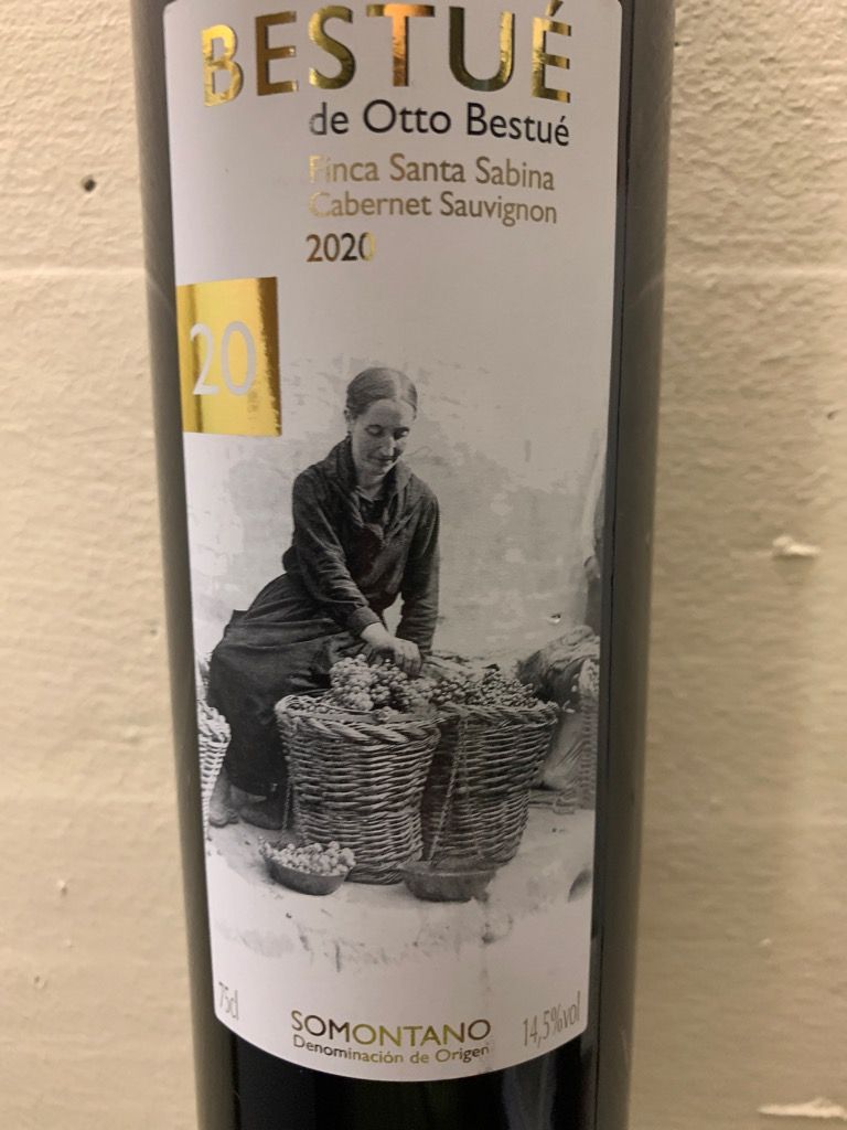 2020 Otto Bestué Somontano Bestué Finca Santa Sabina Spain Aragón