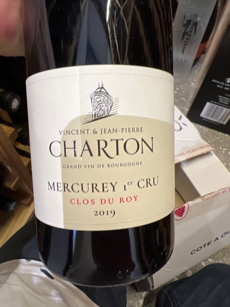 2021 Domaine Vincent Jean Pierre Charton Mercurey 1er Cru Clos Du Roy