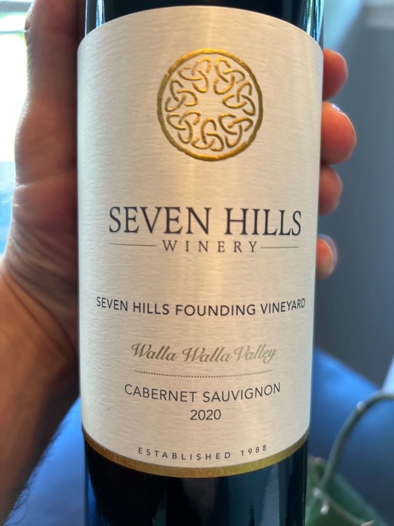 2020 Seven Hills Winery Cabernet Sauvignon SHW Founding Vineyard USA