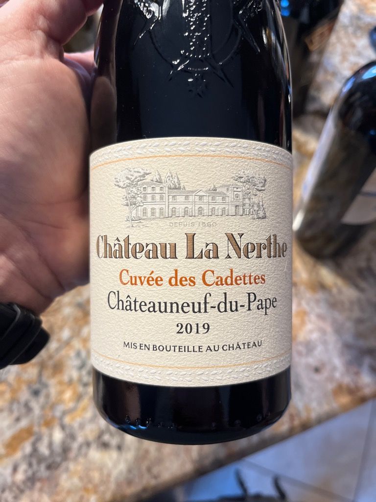 2019 Château La Nerthe Châteauneuf du Pape Cuvée des Cadettes France