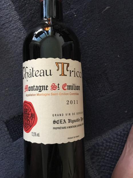 2011 Château Tricot France Bordeaux Libournais Montagne St Émilion