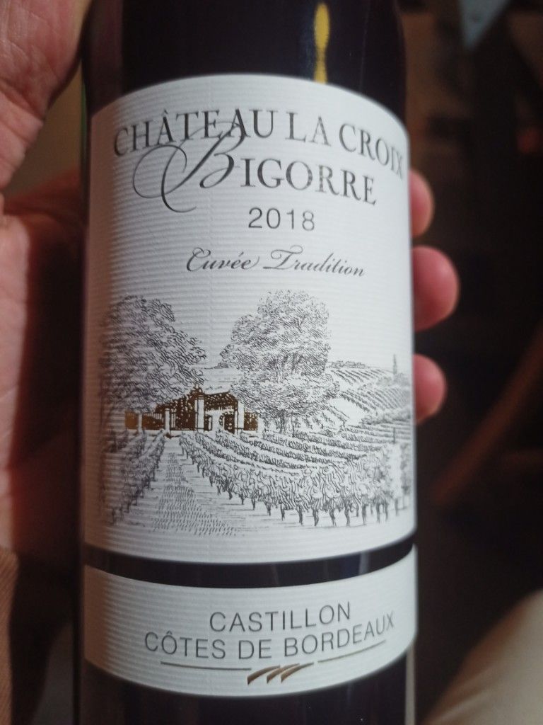 2018 Château La Croix Bigorre France Bordeaux Libournais Castillon